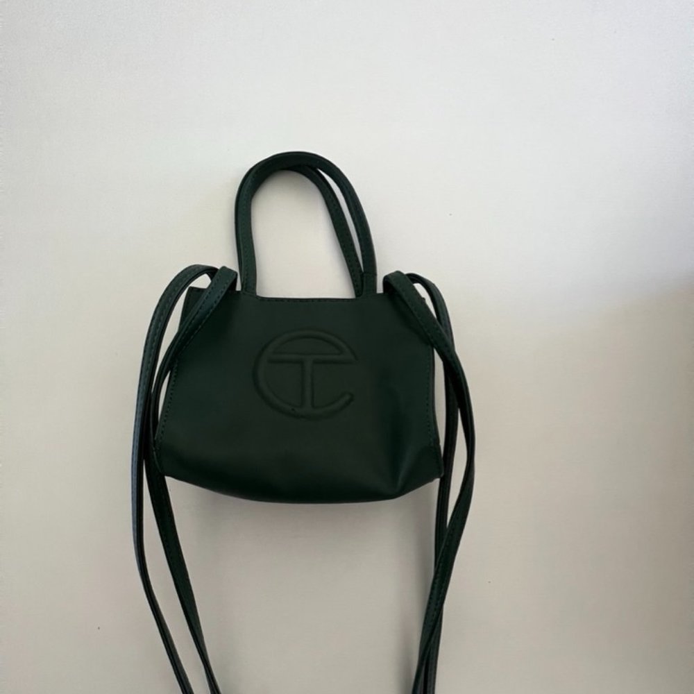 Small Green Telfar Shopping Bag